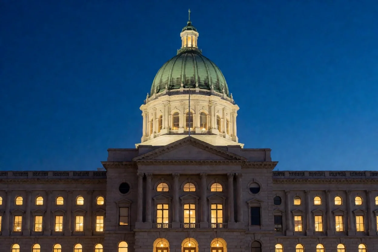 Das Bundeshaus bei Dämmerung