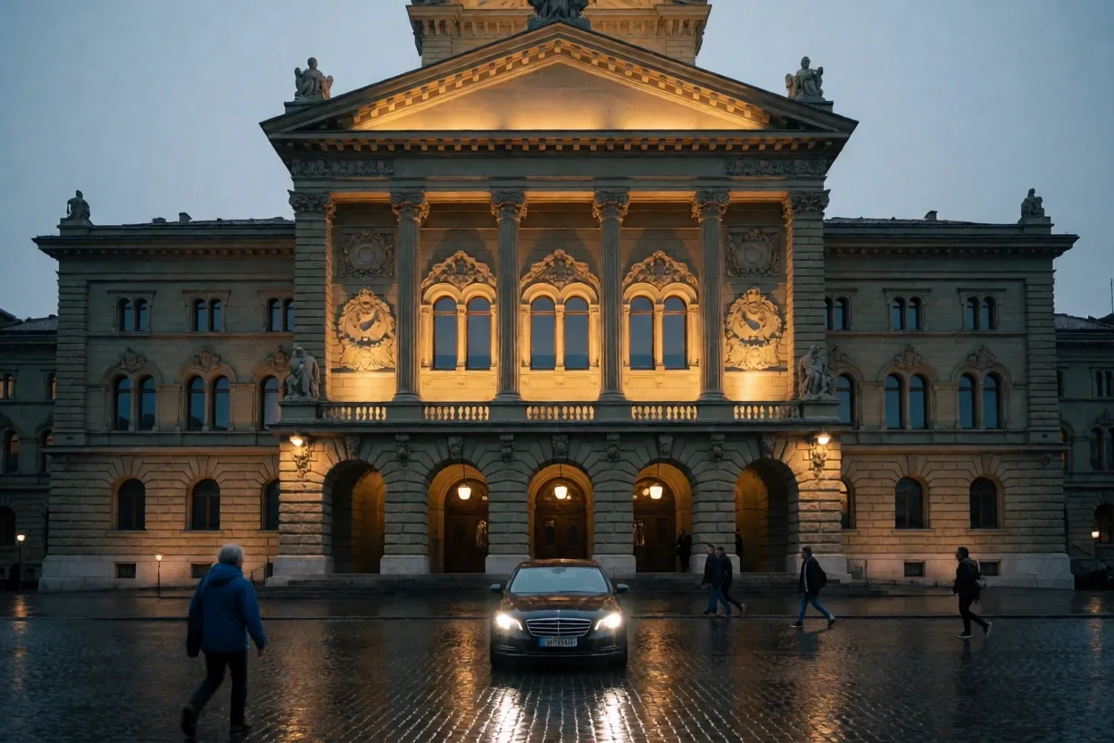 Bundeshaus bei Nacht